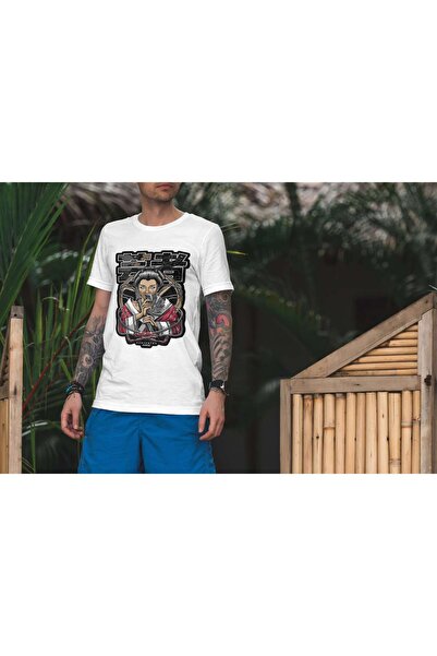iLovePrints Samurai Woman with Playing Cards Tshirt