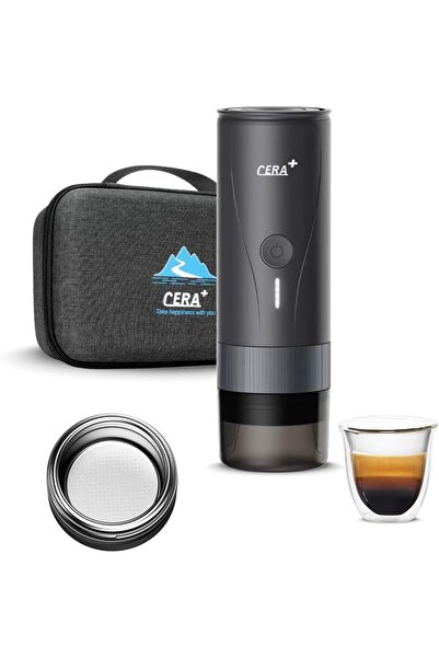 cera + Portable Espresso Maker Pro with Bag Self-Heating Mini Coffee Machine ...
