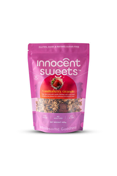 Innocent Sweets جرانولا بنكهة الفانيليا والتوت 450 جرام