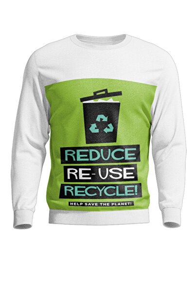 iLovePrints Μακρυμάνικη Μπλούζα Ecology Recycle