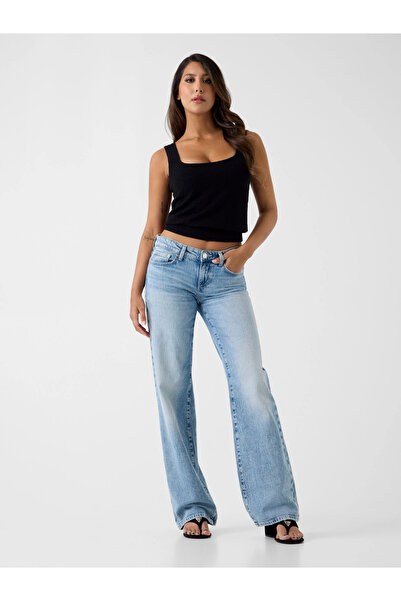Guess Kolsuz Nina Triko Kadın Siyah Bluz W6YR15Z0956-JBLK