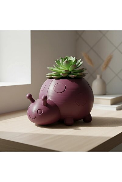 OEM Ghiveci Decorativ Tip Buburuză pentru Plante Mici și Suculente - Purple r...