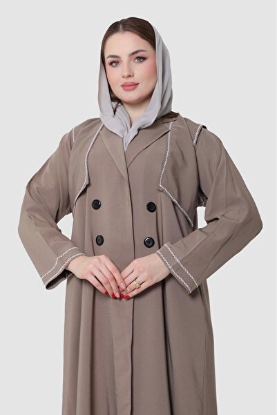 Stylish Fashion Abaya from Stylish Fashion in Beige Color