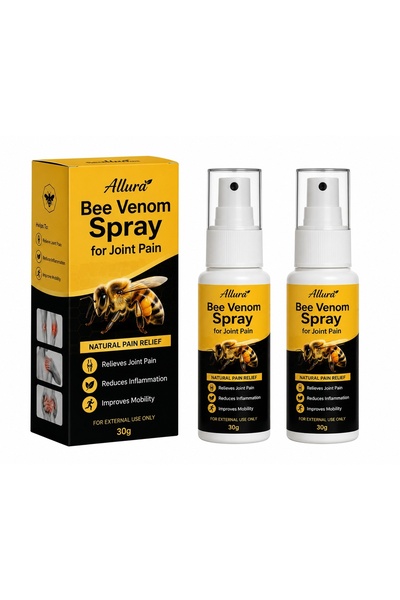 allura Bee Venom Spray for Joint Pain (Pack of 2) – Soothing Massage Spray fo...