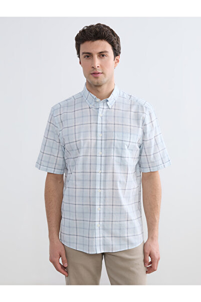 LC Waikiki Peak New Season Regular Fit Plaid Poplin Men's Shirt