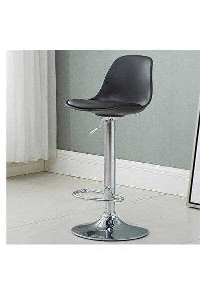shopandshop Adjustable Bar Stool, 360° Swivel Bar Chair with Backrest and Foo...