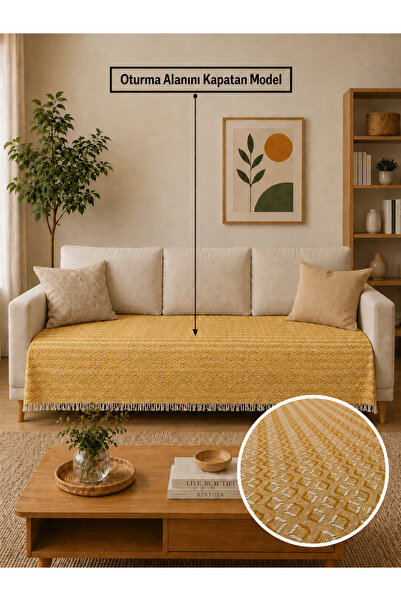 Gizo Home Eco |   Husă de canapea boemă din bumbac, husă pentru canapea exten...