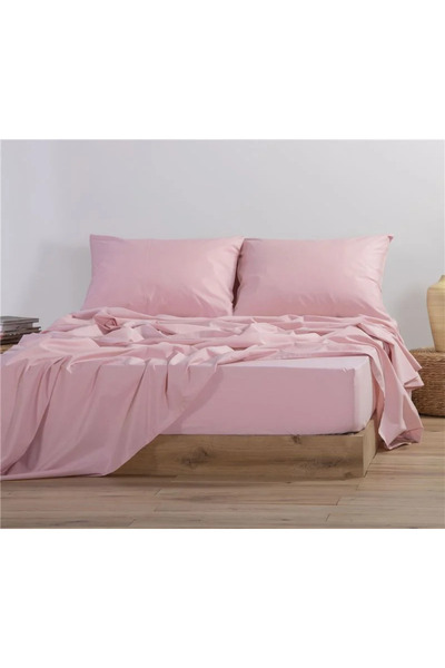 Nef Nef Homeware Μονό Σεντόνι Βασικό 170Χ270 - 124-Ροζ