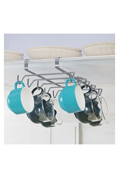 OEM Organizator pentru căni metalic multicolor 28x14x5,5cm, suport raft bucăt...