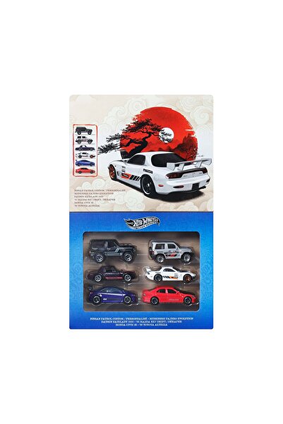 mattel HOT WHEELS ΣΕΙΡΑ ΑΣΗΜΗΣ ΣΕΤ 6 MASINUTE STRAZILE JAPONIEI