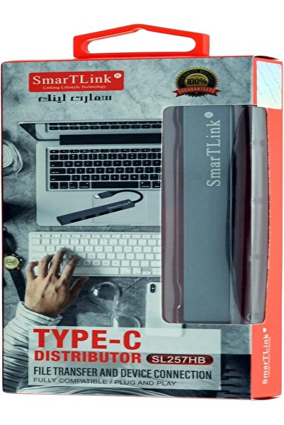 Smartlink Smart Link SL2557HB Type-C USB Hub 4 Port Multi USB Adapter High-Sp...
