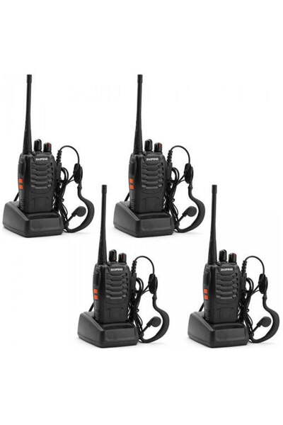 BAOFENG H1 UHF/VHF 5W Ασύρματος Πομποδέκτης χωρίς Οθόνη, Σετ 4 τεμαχίων