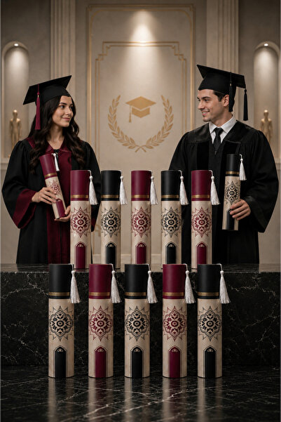 PULİNİN DÜKKANI 10-Piece Graduation Diploma Box Set – Graduation Ceremony, Gr...