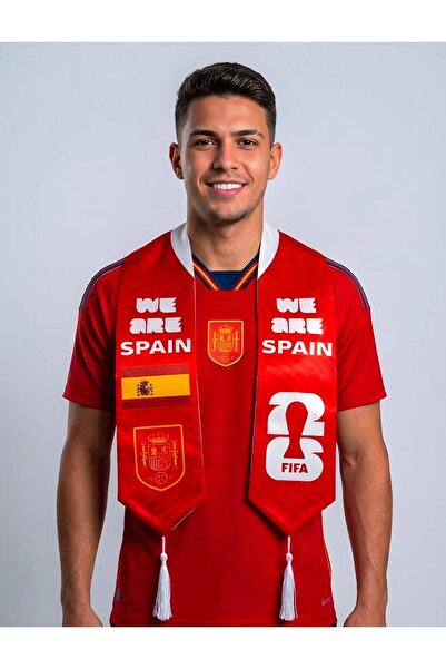 Generic We Are Spain Football Scarf - FIFA 2026 Edition | National Flag & Fed...