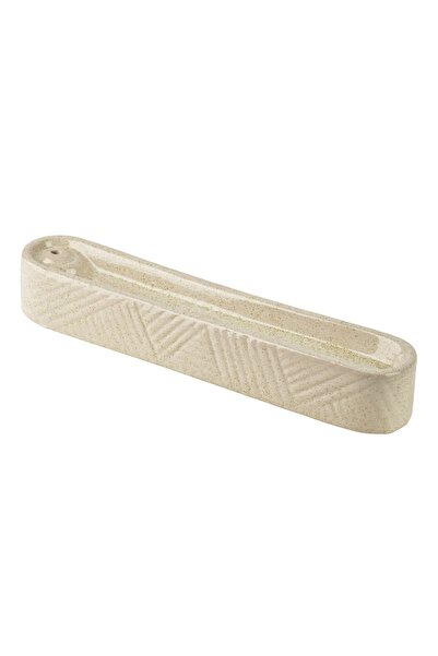 MONDEX Suport pentru tămâie ceramic 20x4x3 cm Crem 1 buc.
