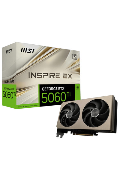 MSI GeForce RTX 5060 Ti 16G INSPIRE 2X OC GDDR7 DLSS 4 128 Bit Ekran Karti