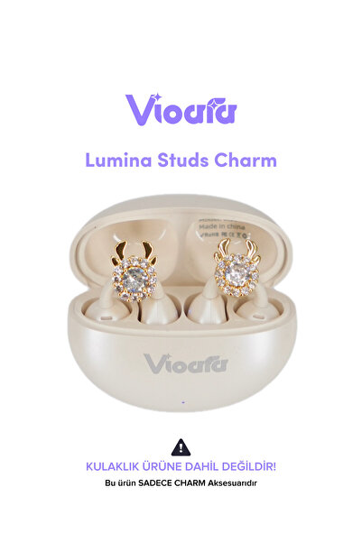 Vioara Charms زينة متوافقة مع سماعات الأذن (قطعتان)