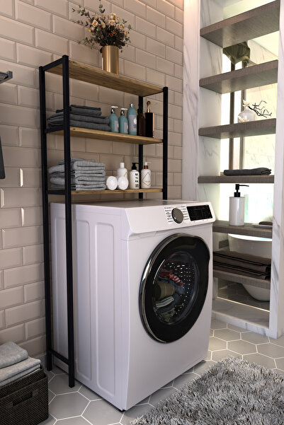 Bienvenido Toilet Seat and Machine Top Bathroom Organizer Shelf Towel Holder ...