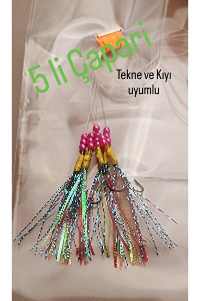 hobim Çapari Özel Üretim Multicolor 5 İğneli 200 GR Atarlı Kıyı Ve Tekne İçin...