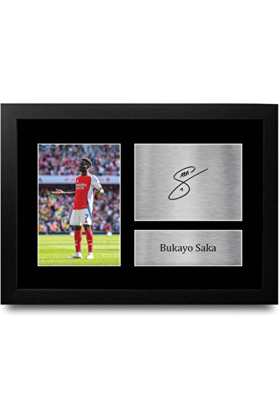 HWC Trading FR A4 Bukayo Saka Gifts Printed Signed Autograph Picture for Foot...
