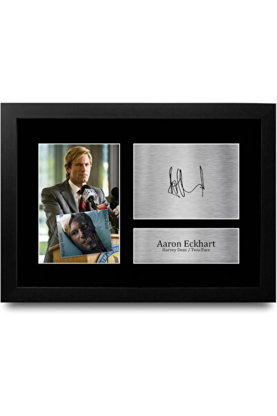 HWC Trading FR A4 Aaron Eckhart The Dark Knight Two Face Gifts Printed Signed...