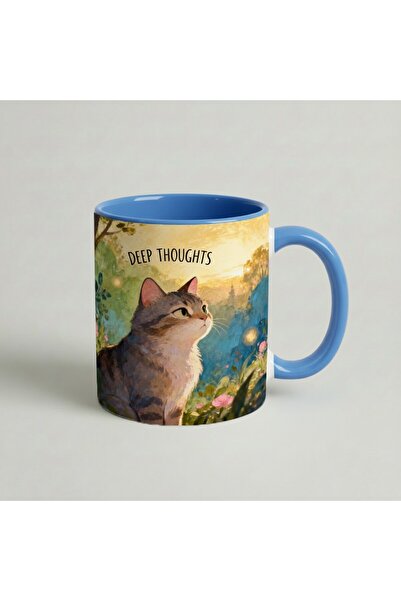 Petgifts Cana Cadou Personalizat Amuzanta Cu Mesaj Deep Thoughts - Ceramica 3...