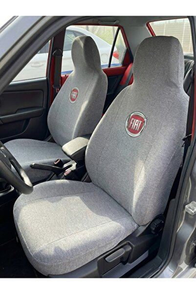 ZAFAKS Gri Fiat Otomobil Servis Kılıfı Likralı Esnek Tüm Araç Modellerine Uyumlu
