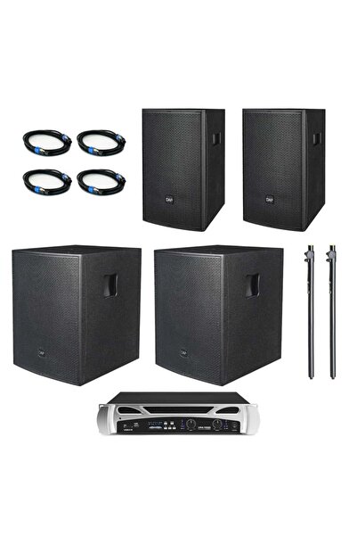 Dap Audio NRG-15S/NRG-10 Sistem de sunet pentru evenimente cu amplificator Bl...