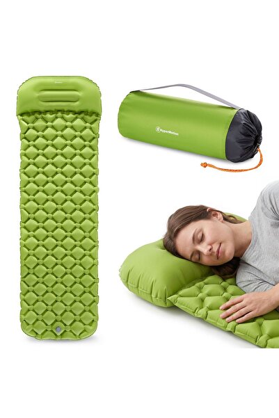 HyperMotion Saltea gonflabilă ultraușoară Campmat 190x56 verde