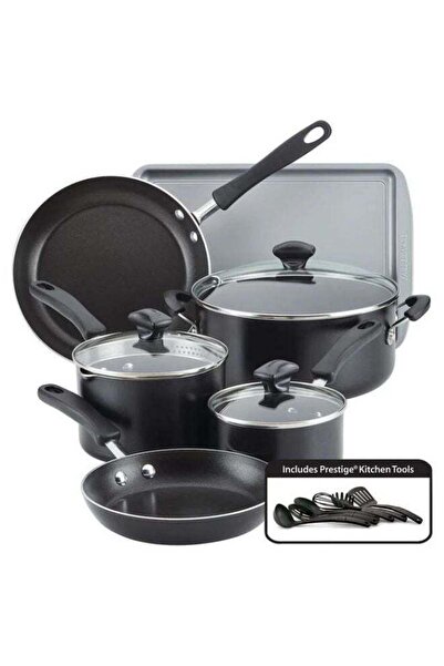 Prestige Farberware Non-Stick Cookware Set 15 Piece | Cookstart Diamond Max N...