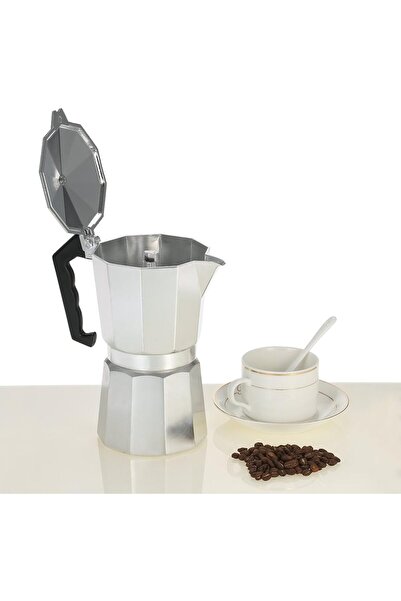 ARTC 3-Cup Aluminum Espresso Percolator Coffee Stovetop Maker Mocha Pot