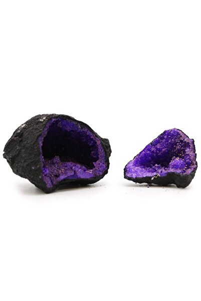 Namaruna Geodă de Calcit Semicolorată - Violetă