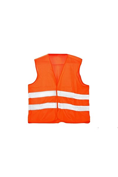 Yamanlar Reflektörlü Turuncu İş Güvenliği İkaz Yeleği – Fosforlu Trafik ve Şa...
