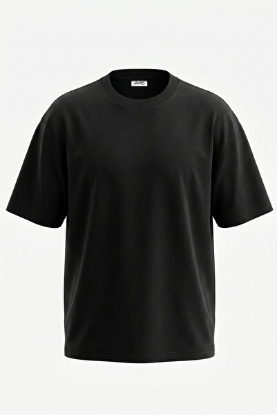 Anetos Brand of Sacrifice Tricou oversize negru din bumbac cu imprimeu pe spate