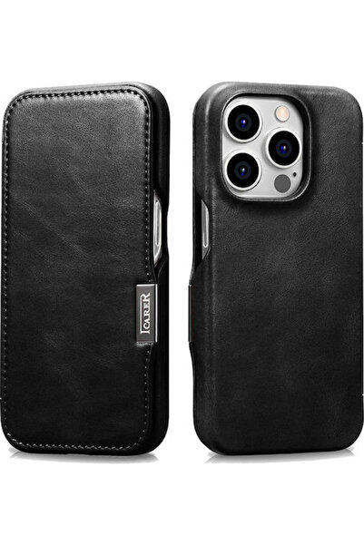 OEM Δερμάτινη Μαύρη Θήκη Πορτοφόλι (iPhone 15 Pro)