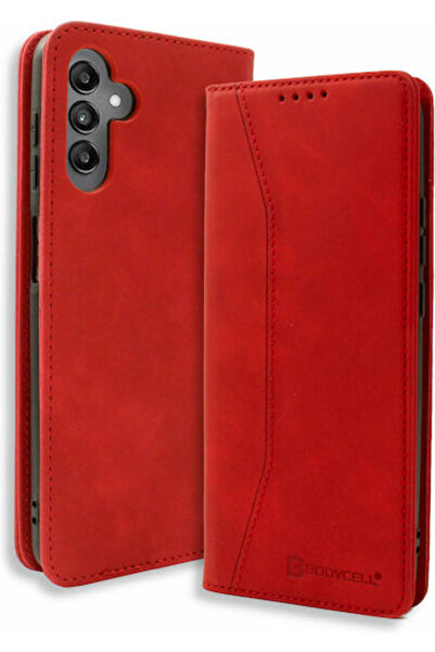 Other Bodycell PU Leather Wallet Synthetic Leather Red (Galaxy A14) Code: 04-...