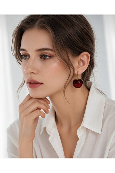 KAYOUBI Women's Hoop Cherry Earrings
