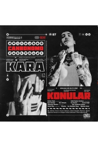 Gülbaba Records CAN BONOMO – KARA KONULAR - PLAK