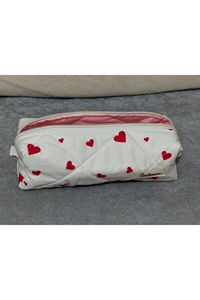 DALYANO Heart Detailed Pen Holder and Makeup Bag