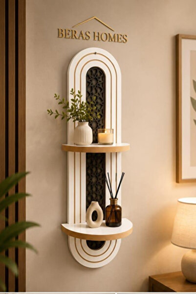 kahta beras mobilya Beras Decorative Wall Shelf