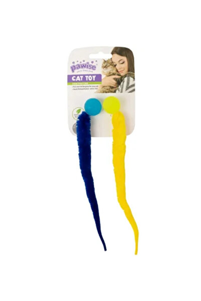 Pawise Jucării pentru pisici cu coadă de șarpe săritoare, cu catnip, set de 2