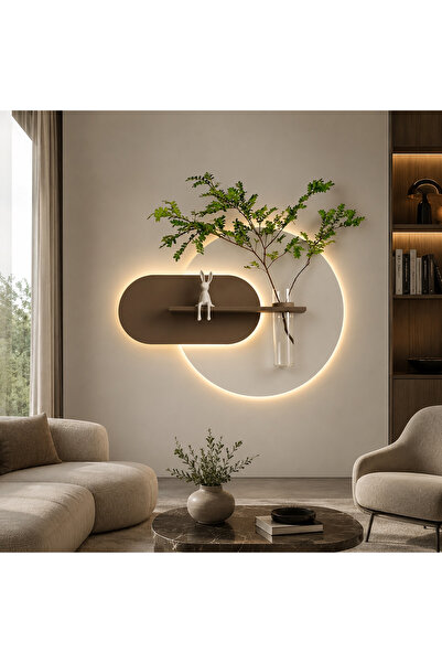 TAKIFİX Modern Ledli Duvar Tablosu | Dekoratif Panel | Gizli Aydınlatmalı | Ö...
