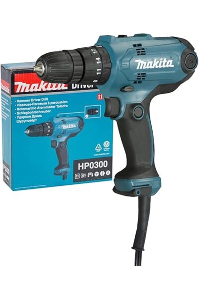 Makita Hammer drill 10 mm (0.95 cm), 320 watts, 220 volts - Hp0300 from Makit...