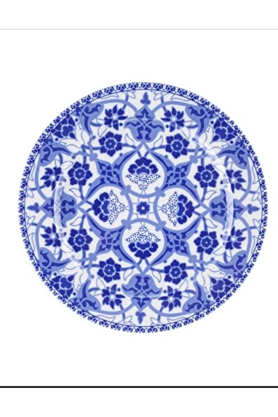 Porland Hüma Mavi Düz Tabak 24cm (4'LÜ Takım)