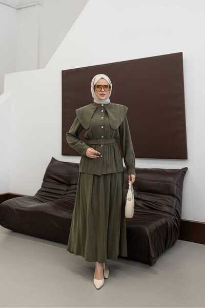 MYGİYİMİSTANBUL SET SUKNJE I TUNIKE OD PREMIUM TENCEL TKANINE SA KRAVATOM I K...