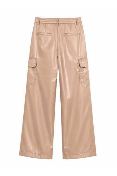 CHEVALIER FASHION Women's Wide Leg Cargo Pants – High Waist Utility Pocket Casual Trousers