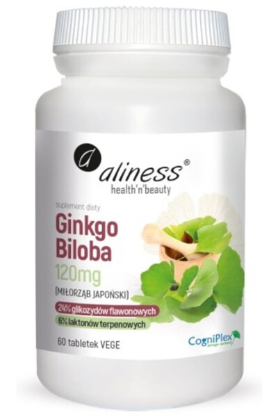Aliness Ginko Biloba 120mg 60 Comprimate