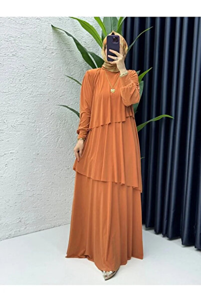 BETES Women's Hijab Stretchy Anti-Sweat Fabric Sultan Model Dress