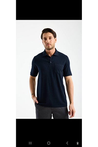 Cinar erkek giyim Men's Polo Collar Oversized T-Shirt Combed Cotton Fabric Sh...