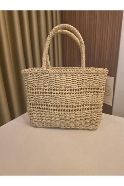 MU&ME BOUTİQUE Bag Straw Beige